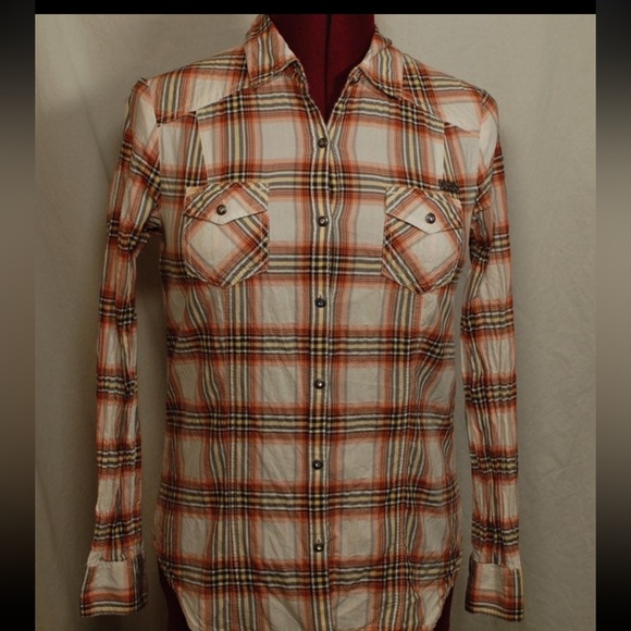 Harley-Davidson Plaid Button-up Shirt - Picture 1 of 9